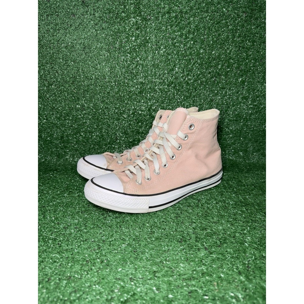 Converse Shoes Women Size 8.5 Chuck Taylor All Star High Top Pink White Sneaker - Picture 3 of 9